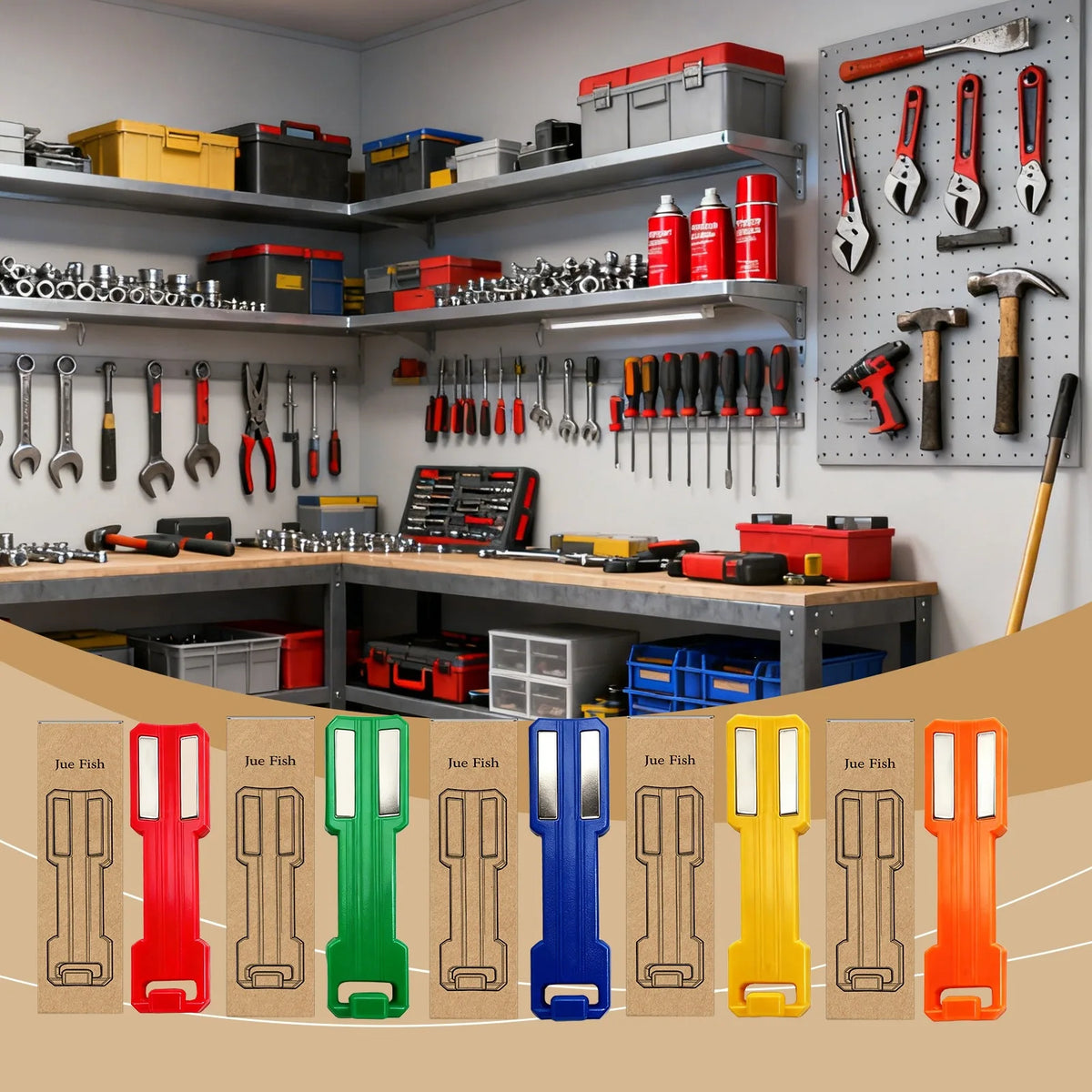 Magnetic Spray Can Holder – No-Drill Wall Mount Organizer Magnetic Storage Rack PLUSH