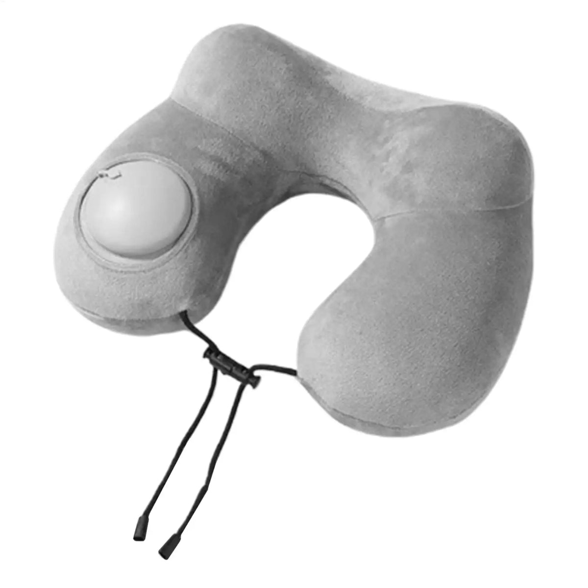 Inflatable U-Shape Travel Neck Pillow – Plush Portable Support Travel Neck Pillow PLUSH