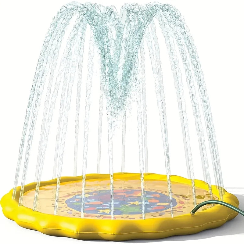 Inflatable Splash Pad Water Play Mat for Kids & Pets – 170cm Inflatable Splash Pad PLUSH
