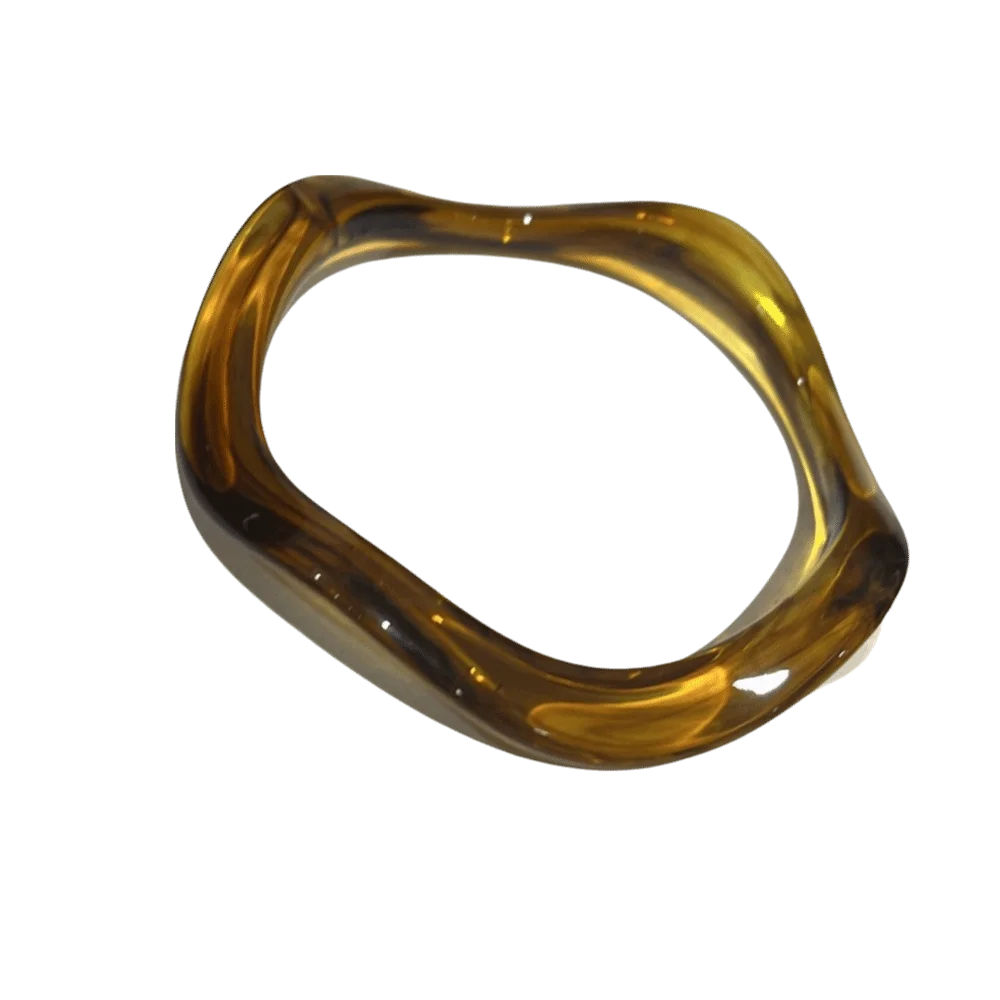Bohemian Wide Acrylic Bangle – Jelly Color Retro Cuff Bracelet Acrylic Bangle Bracelet PLUSH Style E
