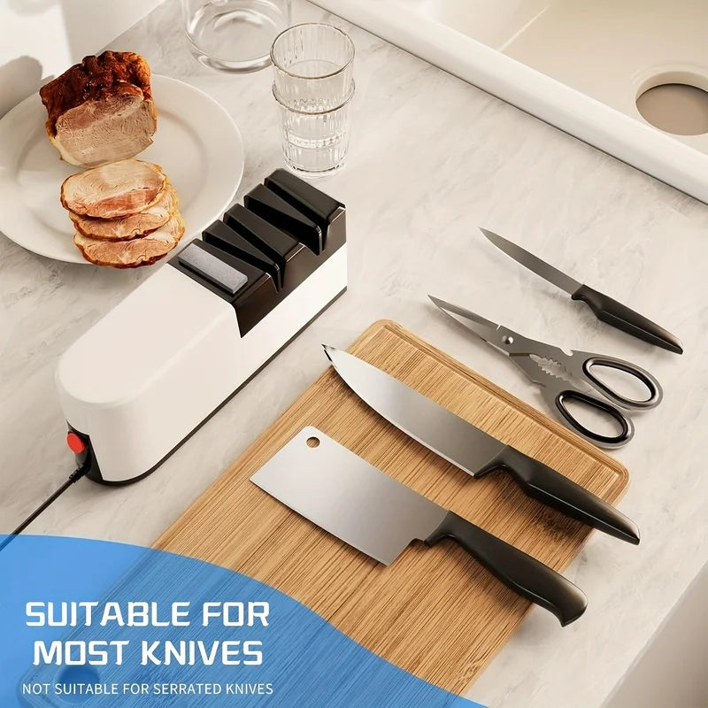 5-in-1 Diamond Electric Knife Sharpening System | Pro Sharpener Electric Knife Sharpener PLUSH