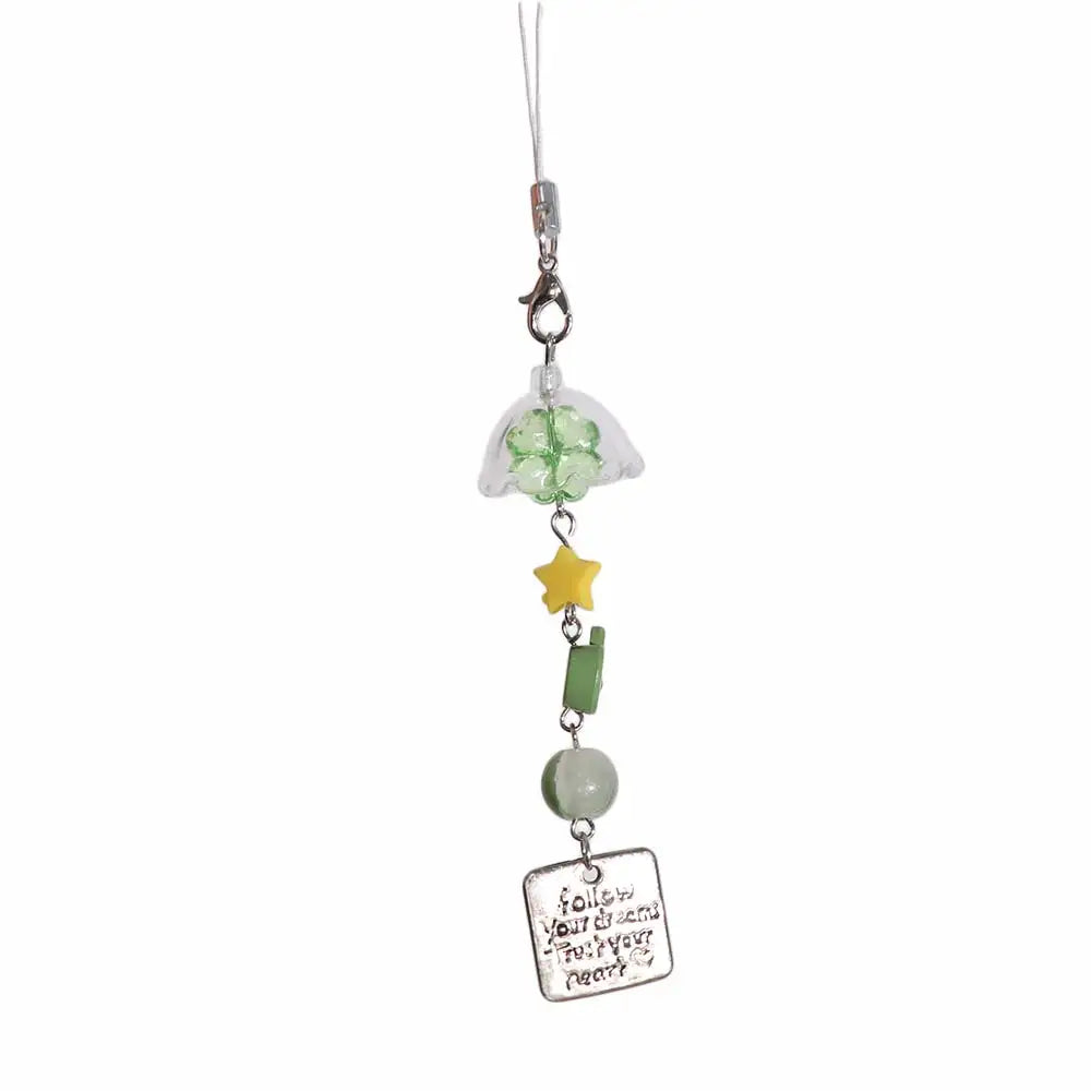 Star Wishing Bottle Wind Chime Keychain – Bag & Phone Charm Decorative Keychain Charm PLUSH