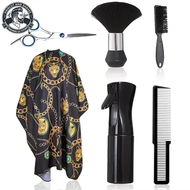 Hairdresser Aprons & Barber Shawls – 2/3/4pc Salon Cape Set Barber Salon Cape PLUSH