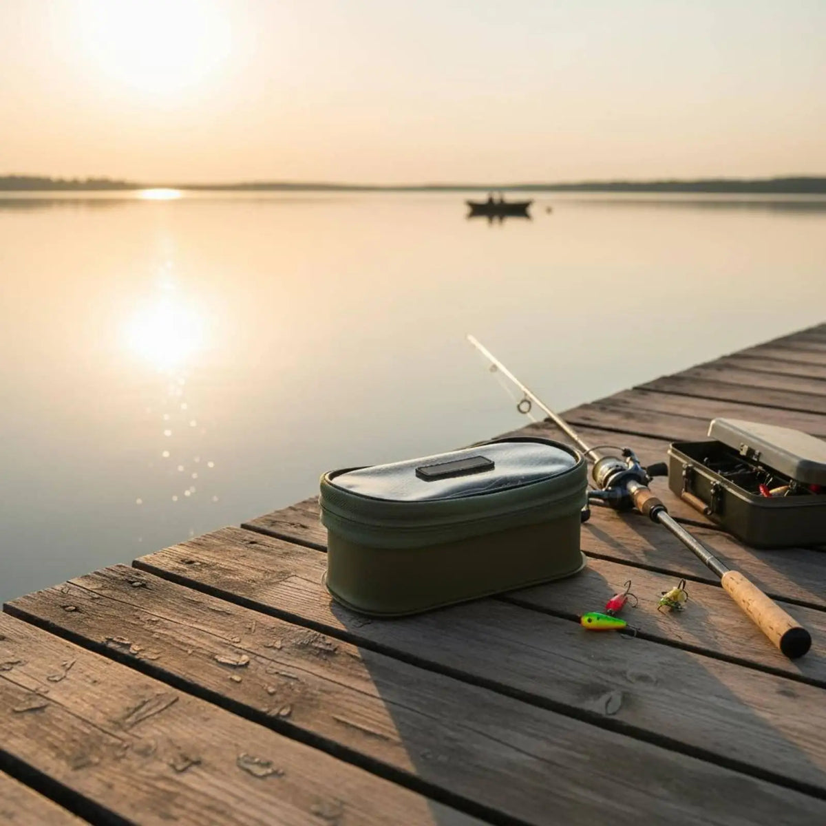 Mini EVA Fishing Tackle Pouch | Clear Lid, Portable & Durable Fishing Tackle Pouch PLUSH