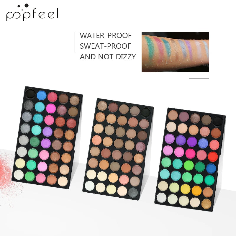 POPFEEL 120 Colors Eyeshadow Palette – Matte & Shimmer Shades Eyeshadow Palette PLUSH