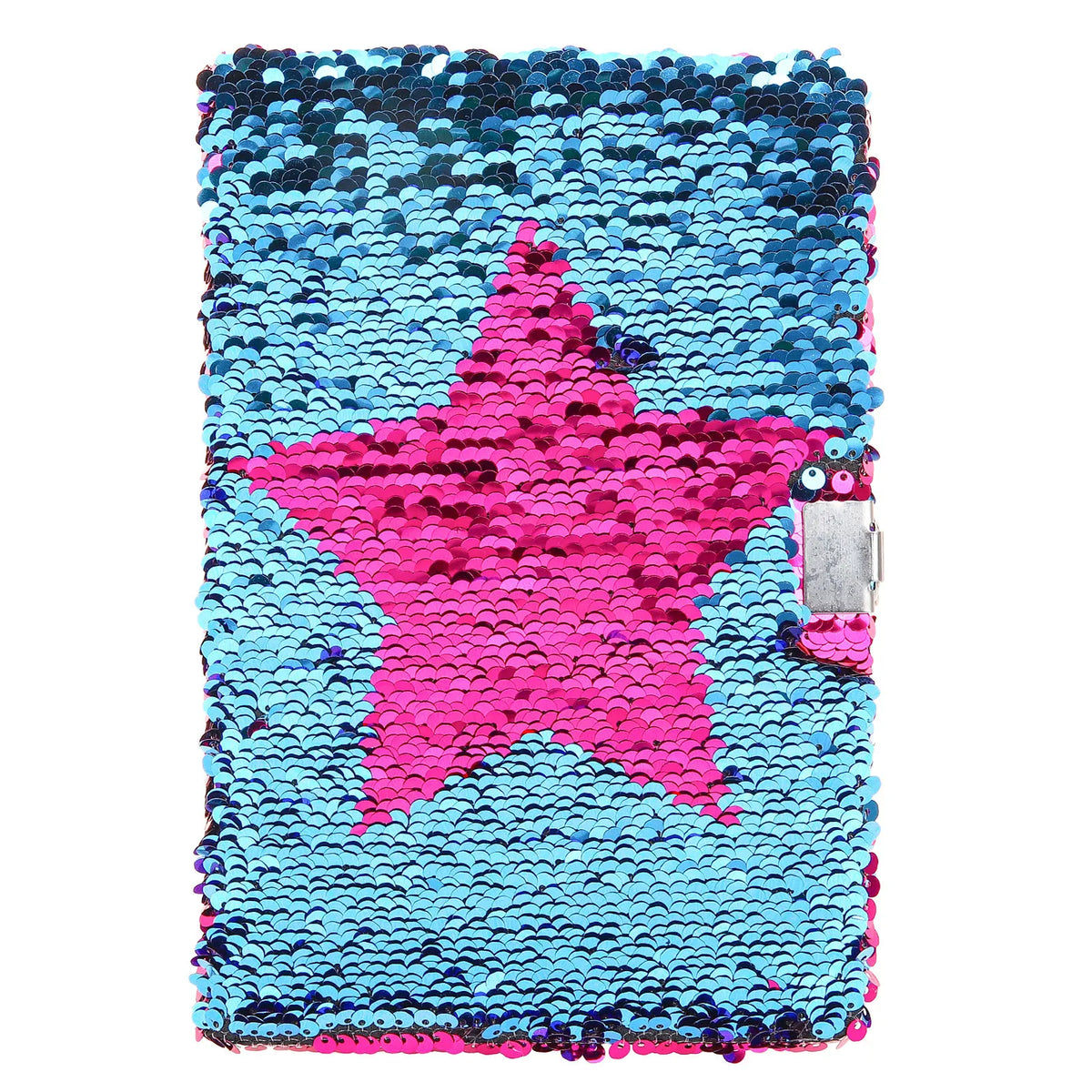 Reversible Sequin Lock Journal Hardcover Diary Notebook Lock Journal Notebook PLUSH