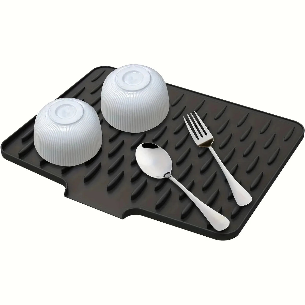 Silicone Drain Mat for Kitchen Sink, Countertop & Fridge Silicone Drain Mat PLUSH