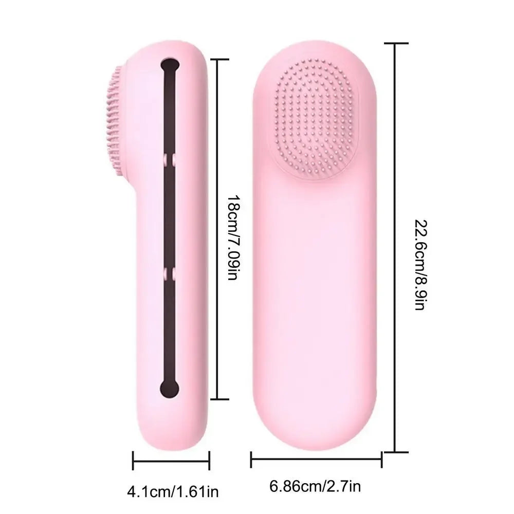 Silicone Magnetic Makeup Brush Holder – Travel Cosmetic Bag Makeup Brush Holder PLUSH Pink
