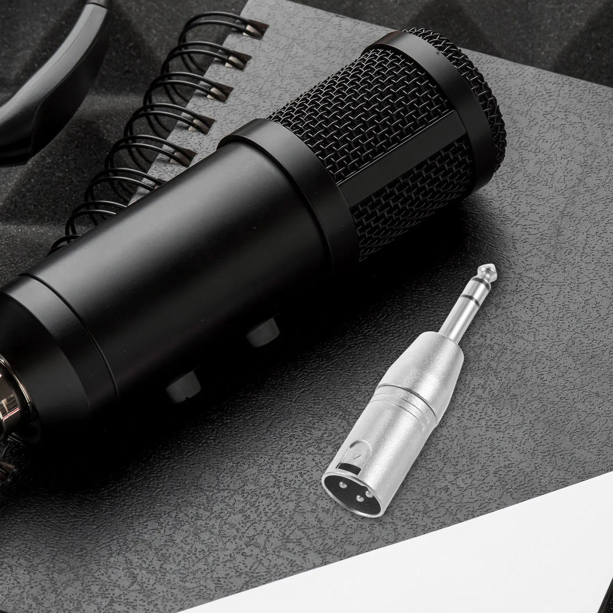XLR Male to 6.35mm Female TRS Stereo Audio Adapter – Metal Audio Adapter PLUSH
