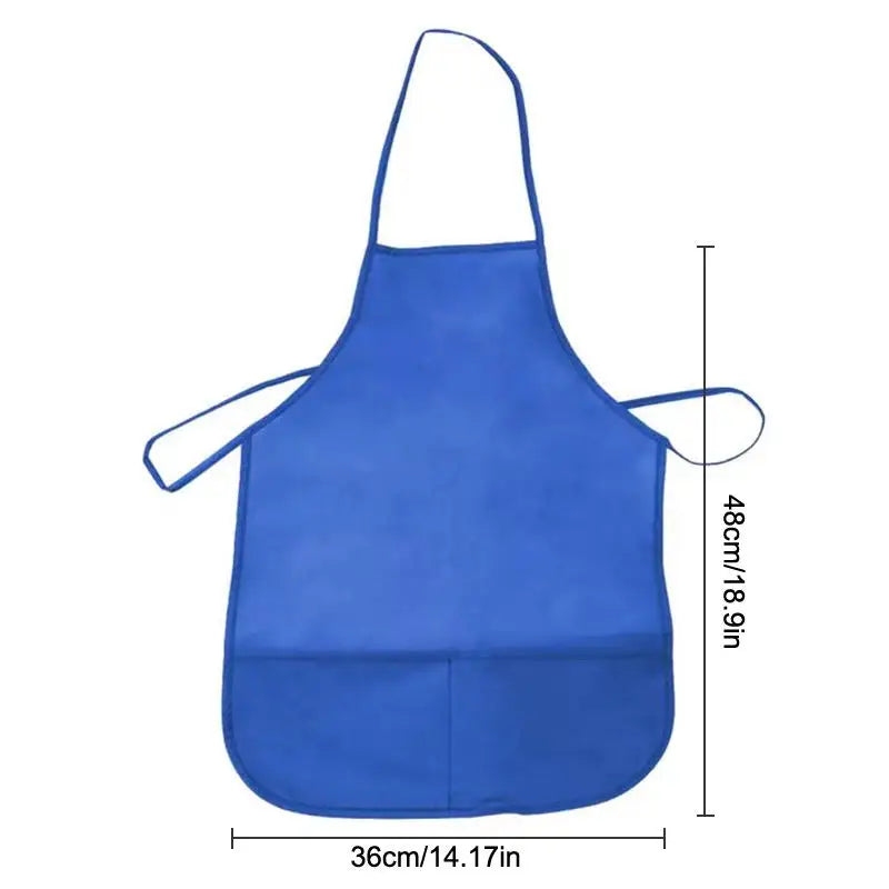 Kids Non-Woven Apron with Pockets – Art, Craft & Cooking Kids Activity Apron PLUSH