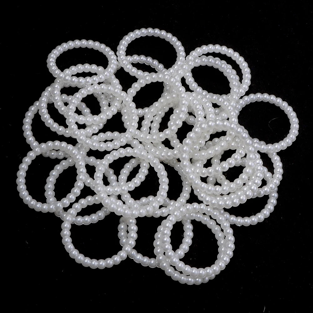 30pcs Pearl Hollow Spacer Beads Heart Star Round – DIY Jewelry Jewelry Making Beads PLUSH round