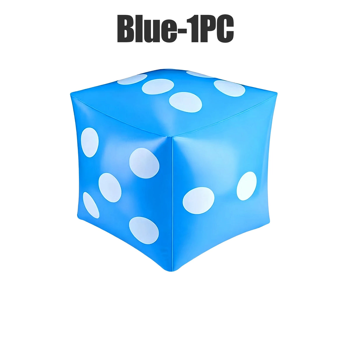 Giant Inflatable Dice Game Toy – Party, Bar & Group Fun Inflatable Dice Game PLUSH Blue 1PC