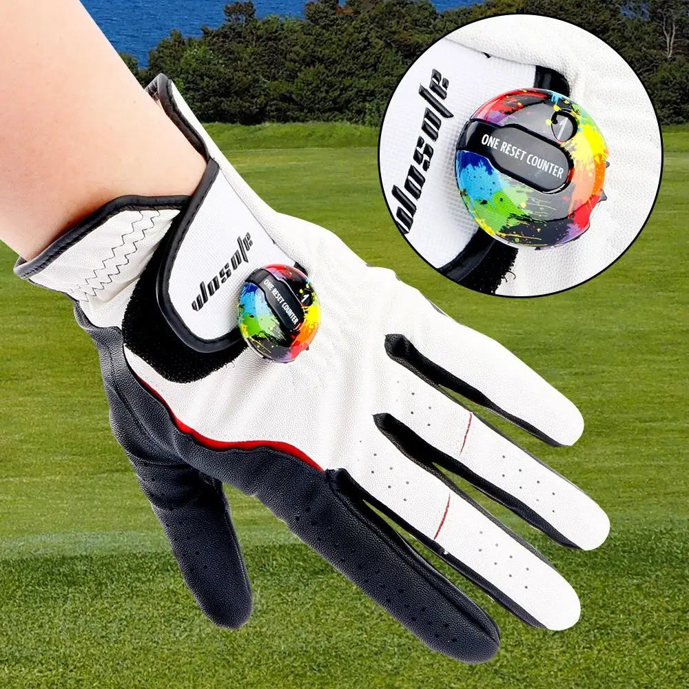 Golf Stroke Counter with Clip – Wood Grain Score Keeper Golf Score Counter PLUSH