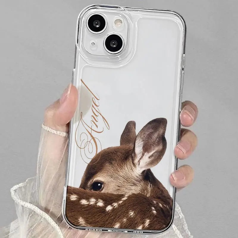Deer Fawn Spotted iPhone Case – Shockproof Clear Cover Phone Case PLUSH