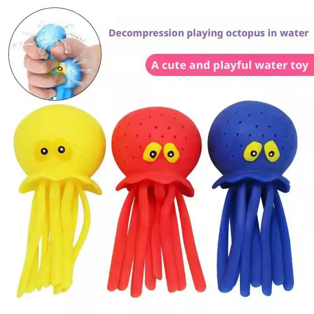 Octopus Water Squirt Bath Toy for Kids – Fun Squeeze Toy Kids Bath Toy PLUSH