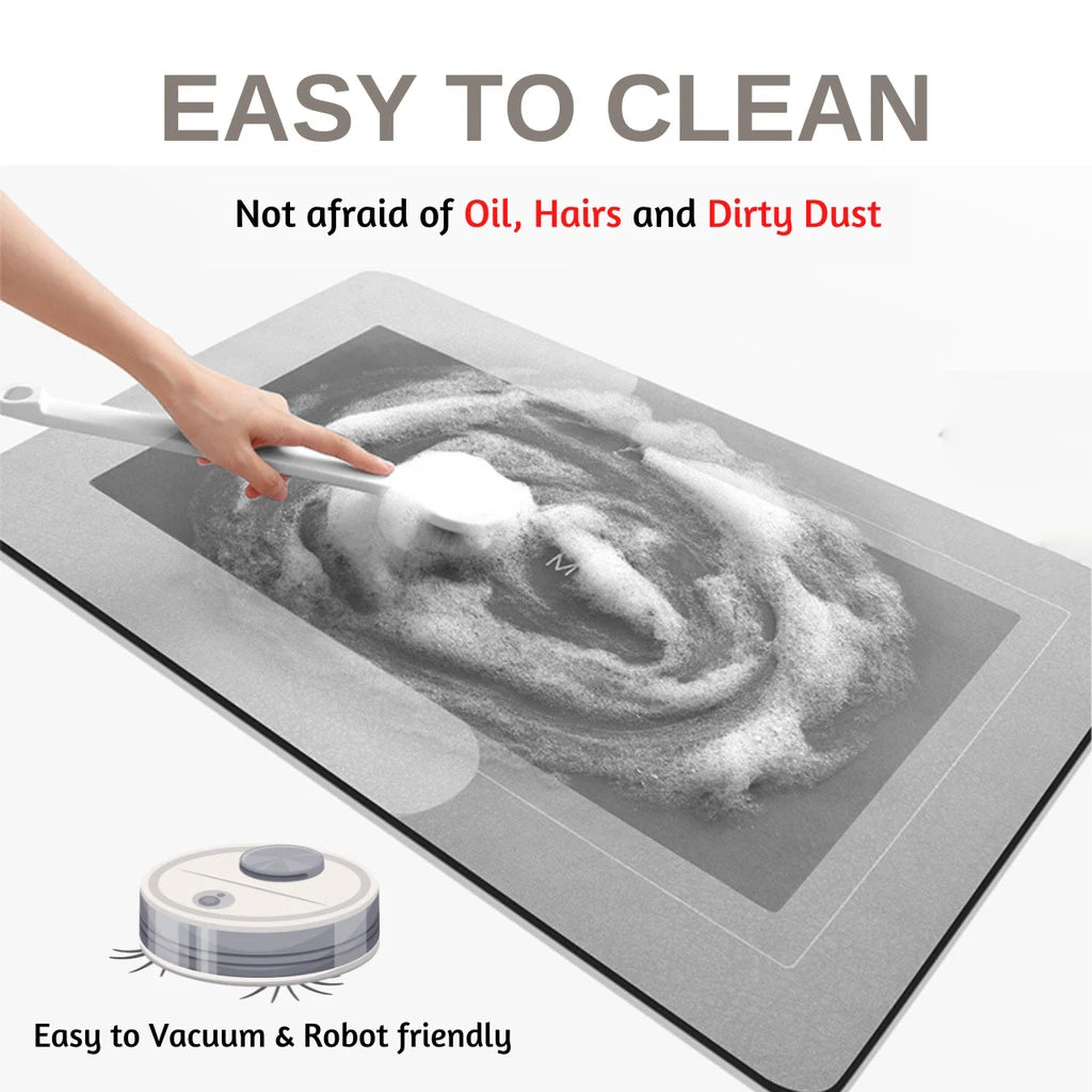 Anti-Slip Water-Absorbing Floor Mat – Kitchen Bath Hallway Rug Non-Slip Floor Mat PLUSH