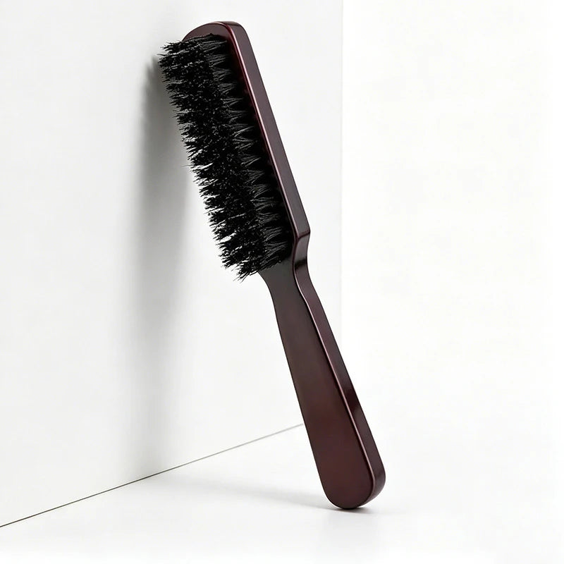 Boar Bristle Hair Brush – Unisex Wood Handle Styling Brush Boar Bristle Hair Brush PLUSH