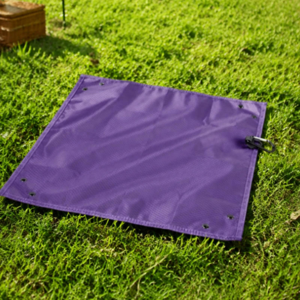 Foldable Camping Seat Pad with Snap-Up Sides & Carabiner Camping Seat Pad PLUSH
