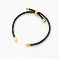 5pcs Adjustable String Bracelets 22.5cm – DIY Jewelry Making DIY String Bracelet PLUSH Coffee rope-Gold