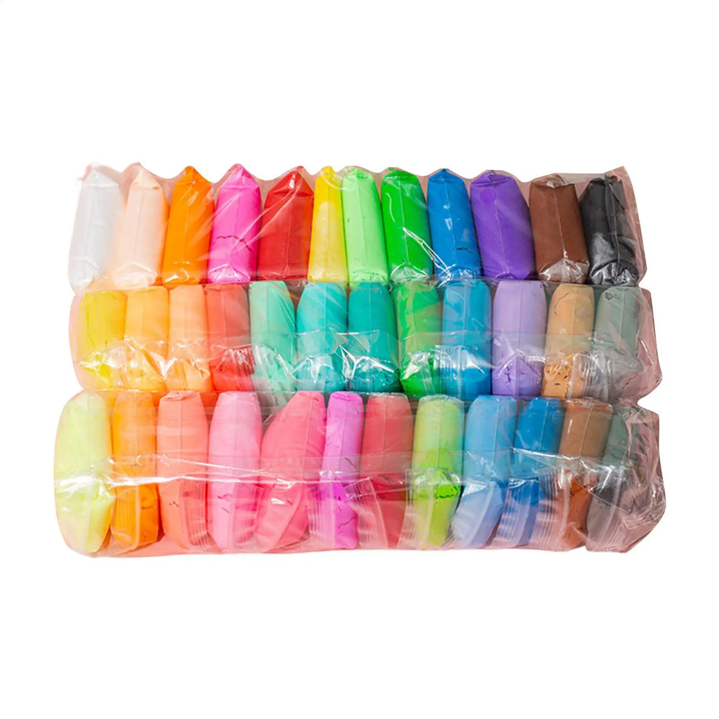 Kids Air Dry Clay Set 12/24/36 Colors – DIY Modeling Kit Kids Modeling Clay PLUSH