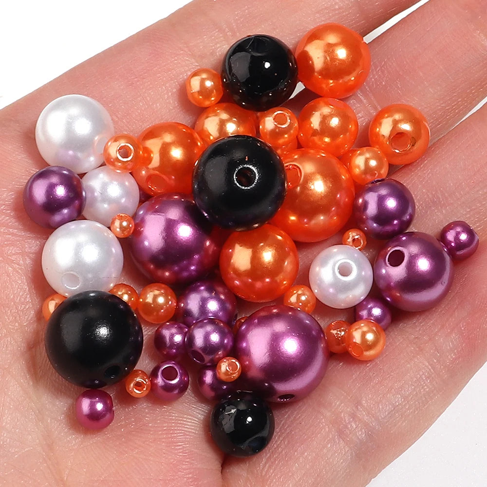 Halloween ABS Pearl Spacer Beads 4–12mm | DIY Jewelry Making Jewelry Spacer Beads PLUSH
