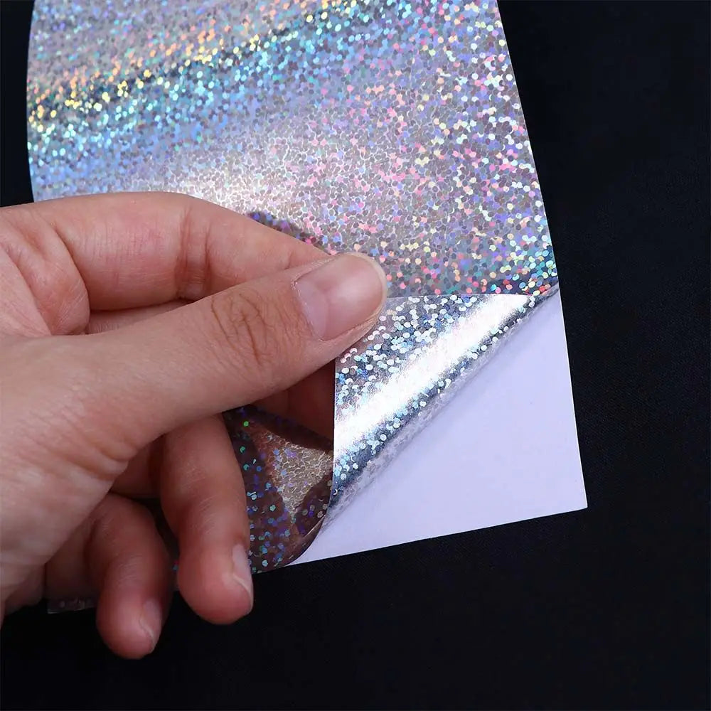 Holographic Silver Fishing Lure Stickers 5pcs – DIY Tape Fishing Lure Sticker PLUSH