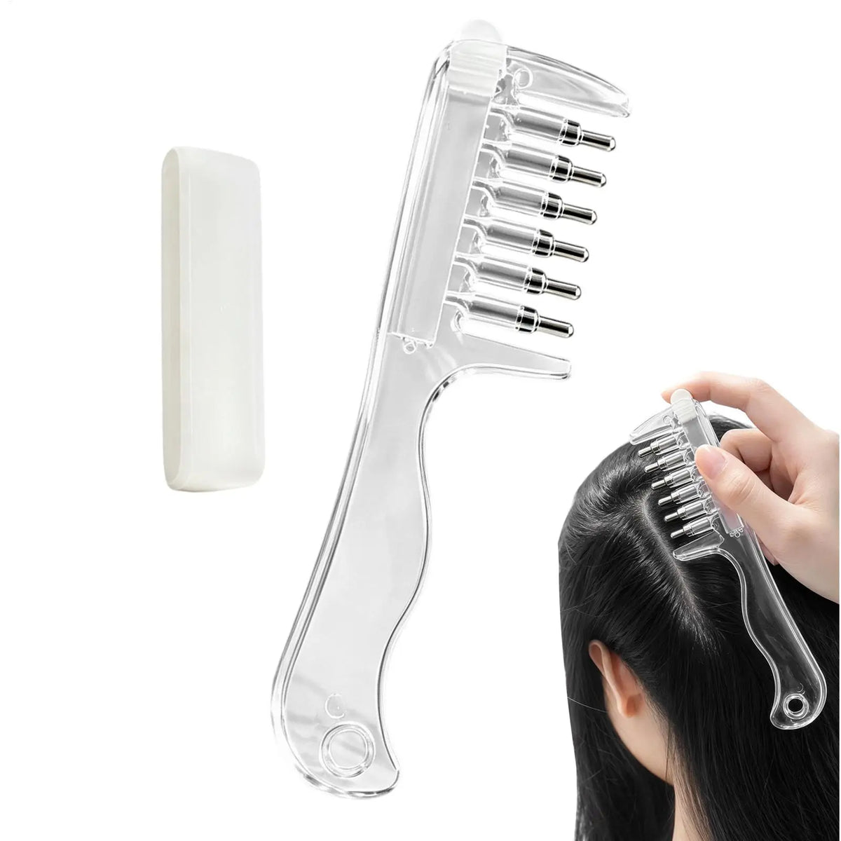 Scalp Oil Applicator Comb – Hair Serum Root Massage Tool Scalp Applicator Comb PLUSH