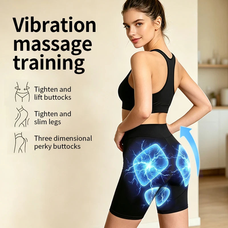 EMS 6-Zone Pulse Massage Yoga Pants – Seamless Shaping EMS Massage Pants PLUSH