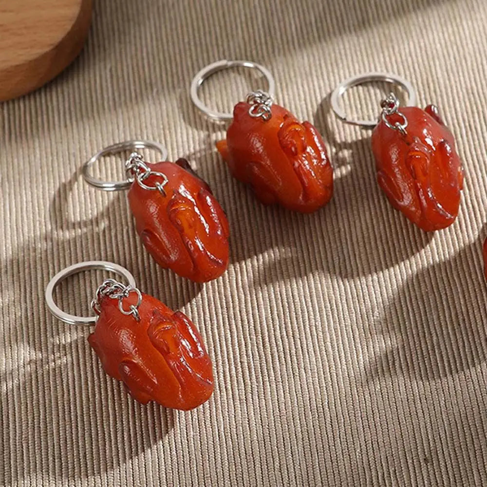 Simulation Food Keychain – Chicken Wings, Trotters & More Novelty Food Keychain PLUSH