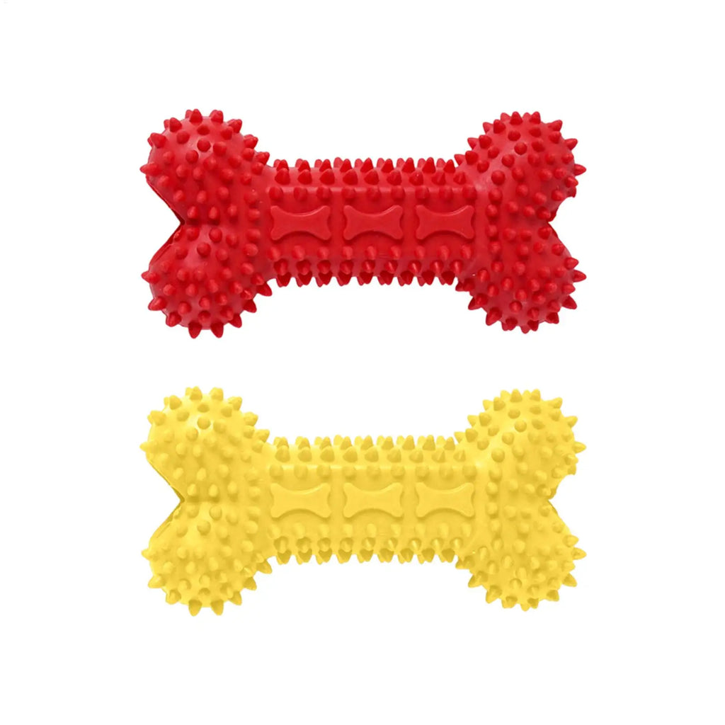 Bone-Shaped Dog Chew Toy – Rubber Teeth Cleaning Stick Dog Chew Toy PLUSH