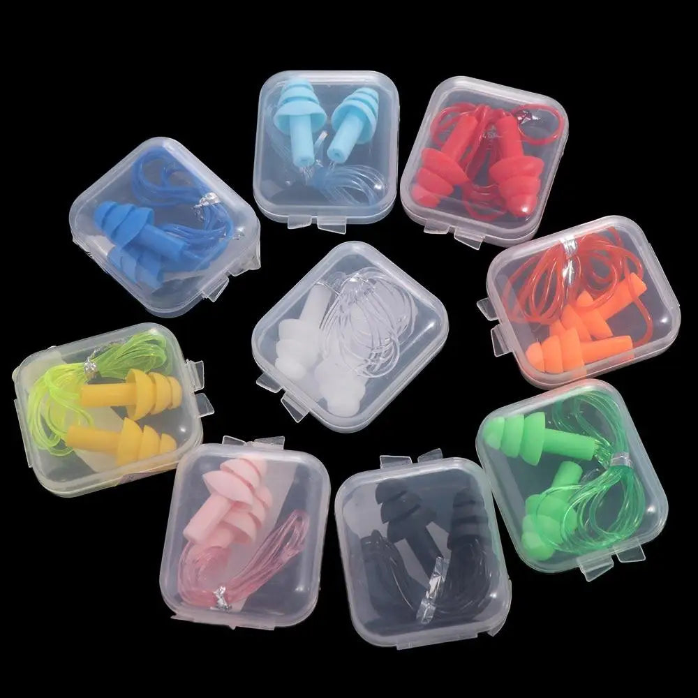 Silicone Ear Plugs & Nose Clip Set – Diving, Surf & Shower Swim Ear Plugs PLUSH