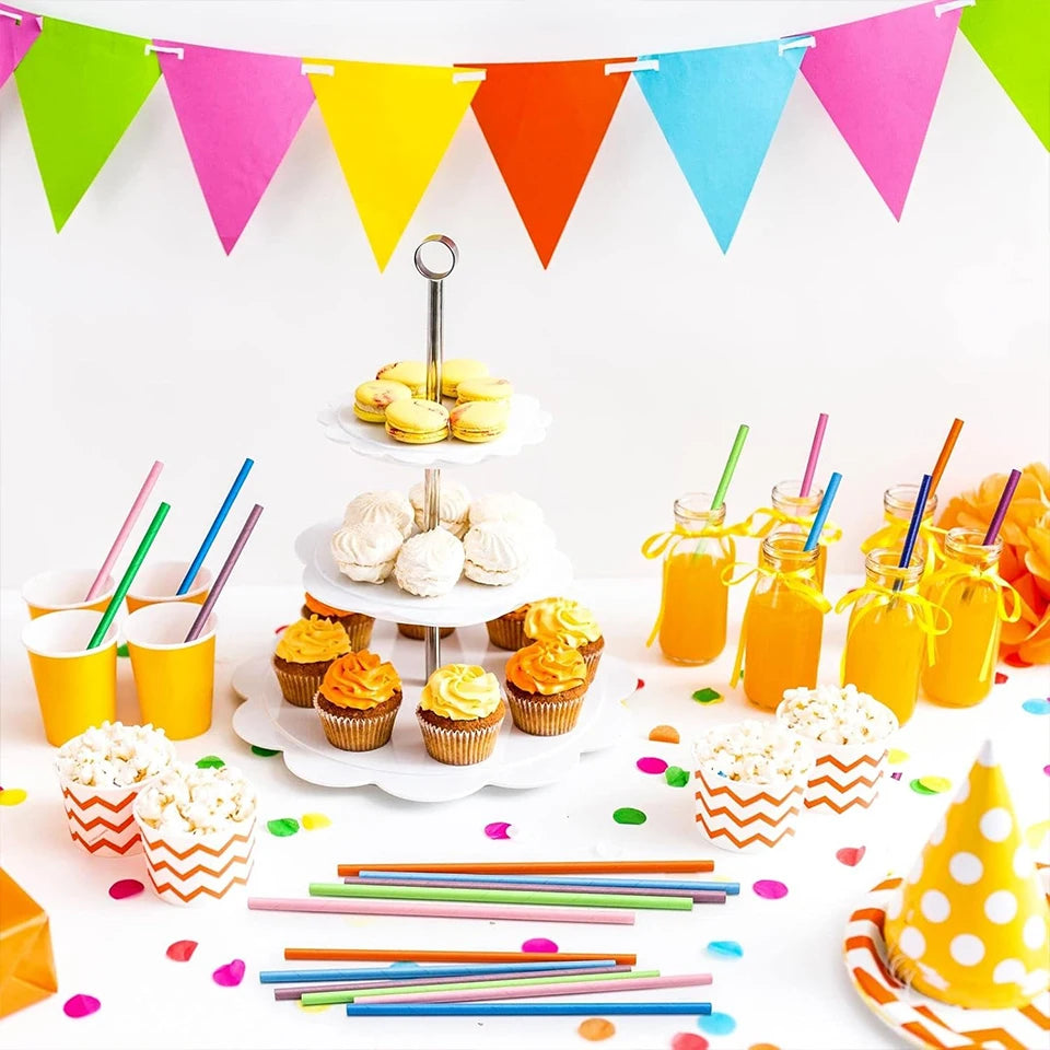 Solid Color Disposable Paper Straws 25/50/100pcs | Party Events Disposable Paper Straws PLUSH