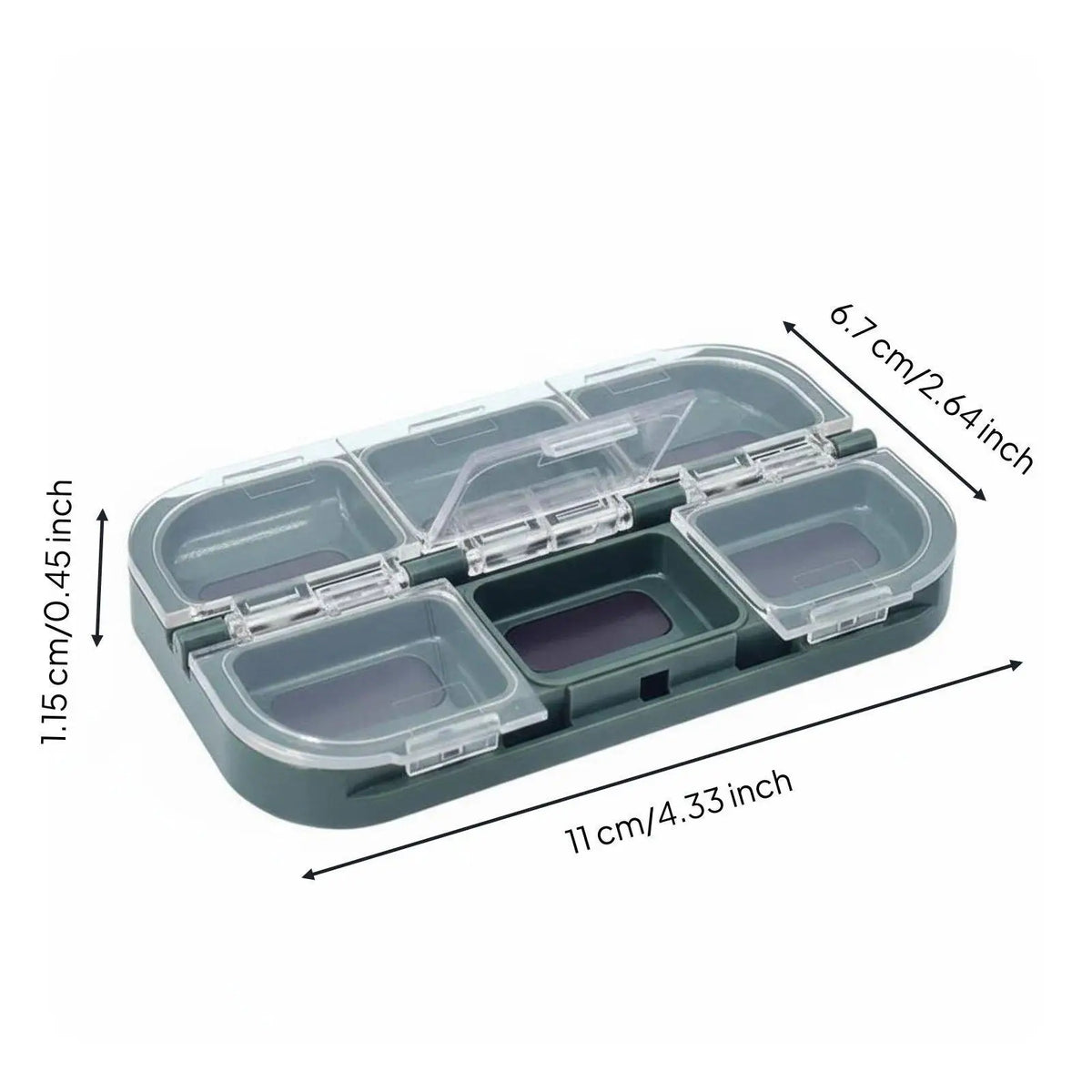 Mini Waterproof Fly Fishing Lure Case 2 Pack – Organizer Box Fishing Tackle Box PLUSH
