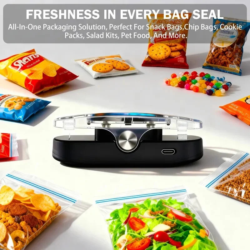2-in-1 Portable Bag Sealer with Cutter | Kitchen Food Storage Bag Sealer Tool PLUSH