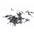 20pcs Quick Change Ring Swivels – Carp Ronnie Spinner Rig Fishing Rig Swivels PLUSH Black