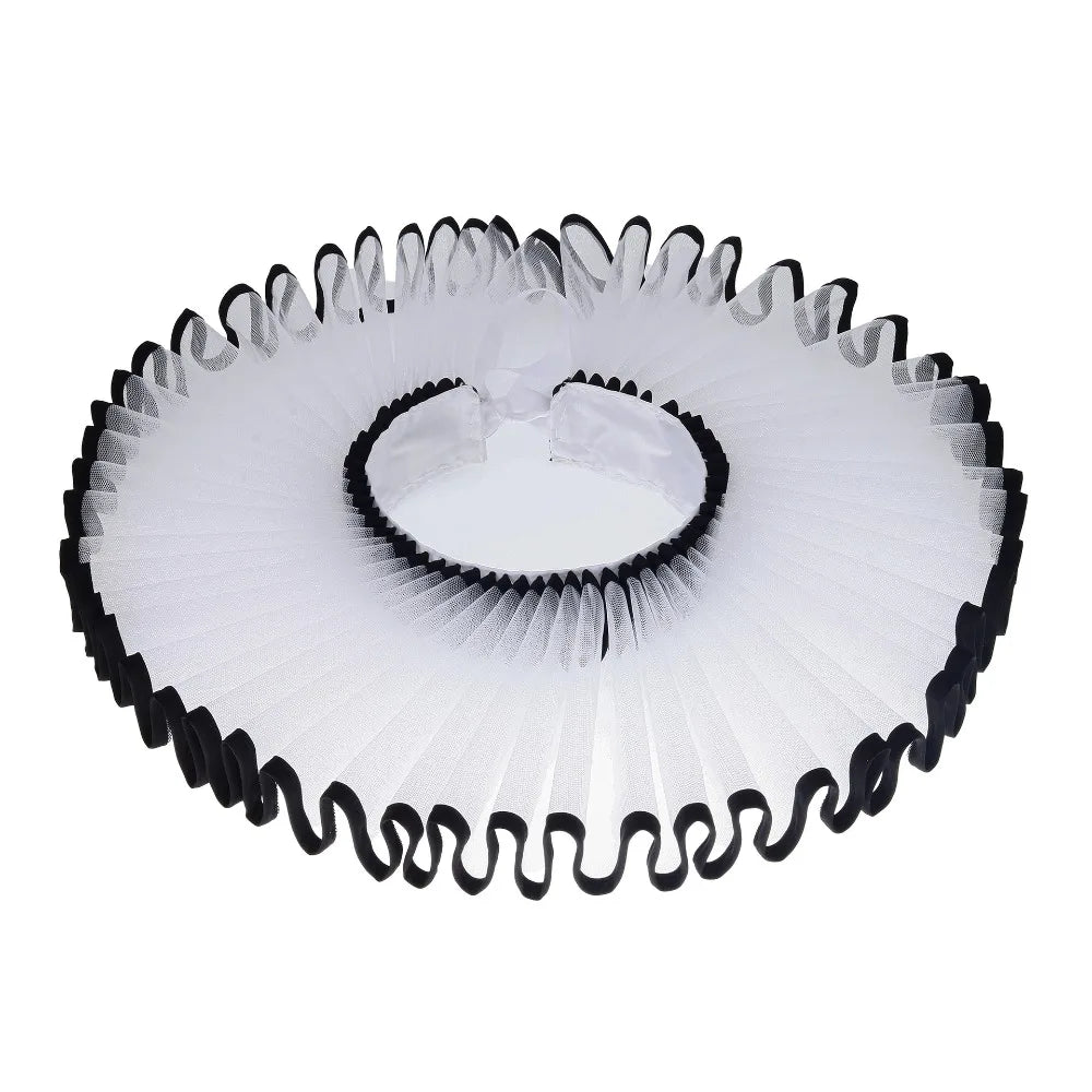 Detachable Renaissance Ruff Collar – Victorian False Collar Costume Ruff Collar PLUSH