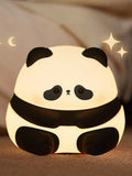 Panda Night Light LED Touch Lamp – USB Rechargeable, 3 Levels LED Night Light PLUSH Panda D
