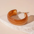Bohemian Wide Acrylic Bangle – Jelly Color Retro Cuff Bracelet Acrylic Bangle Bracelet PLUSH Style H