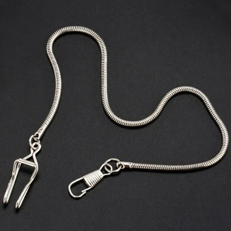 37CM Iron Pocket Watch Chain – Vintage Unisex Waist Chain Pocket Watch Chain PLUSH