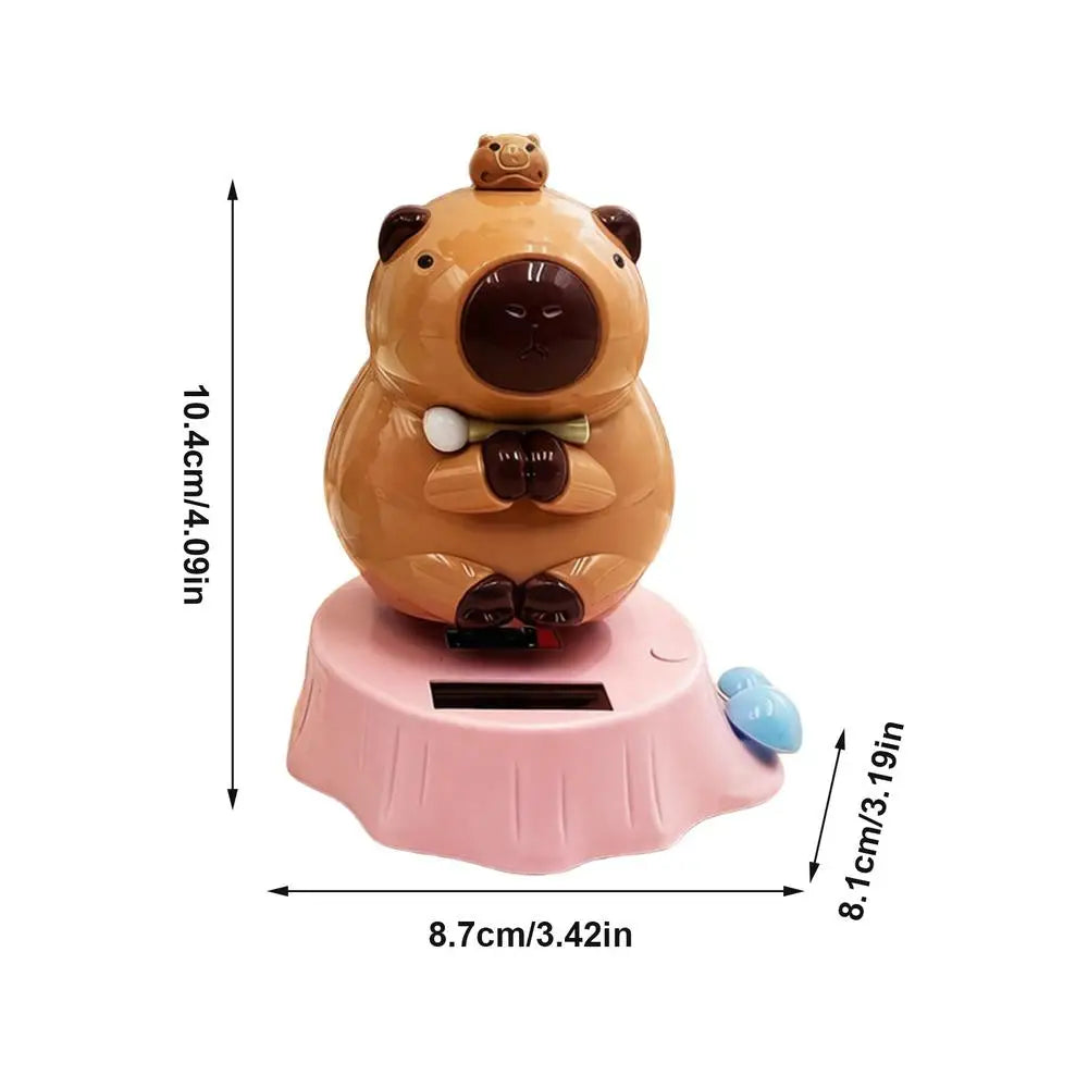 Solar Swinging Capybara Dashboard Figurine – No Battery Dashboard Figurine PLUSH Purple