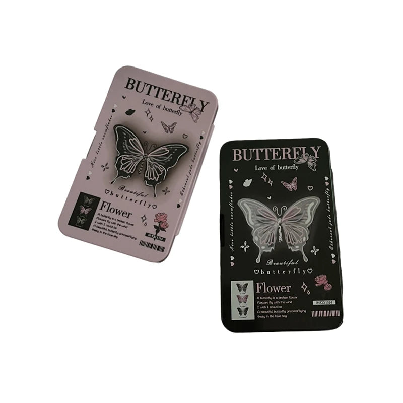 Butterfly Contact Lens Case with Mirror & Tweezers | Portable Contact Lens Case PLUSH