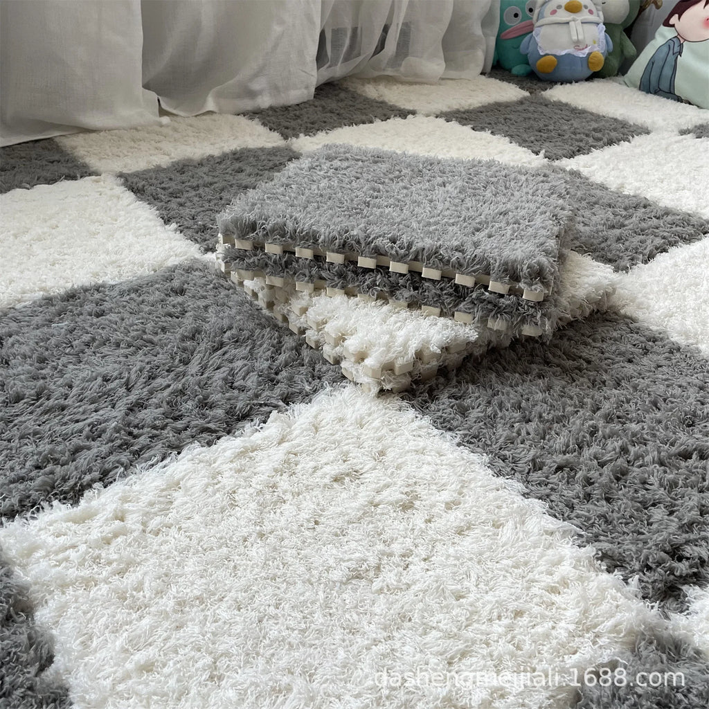 Interlocking Puzzle Mat – Thick Plush Soft Floor Tiles for Home Interlocking Floor Mat PLUSH