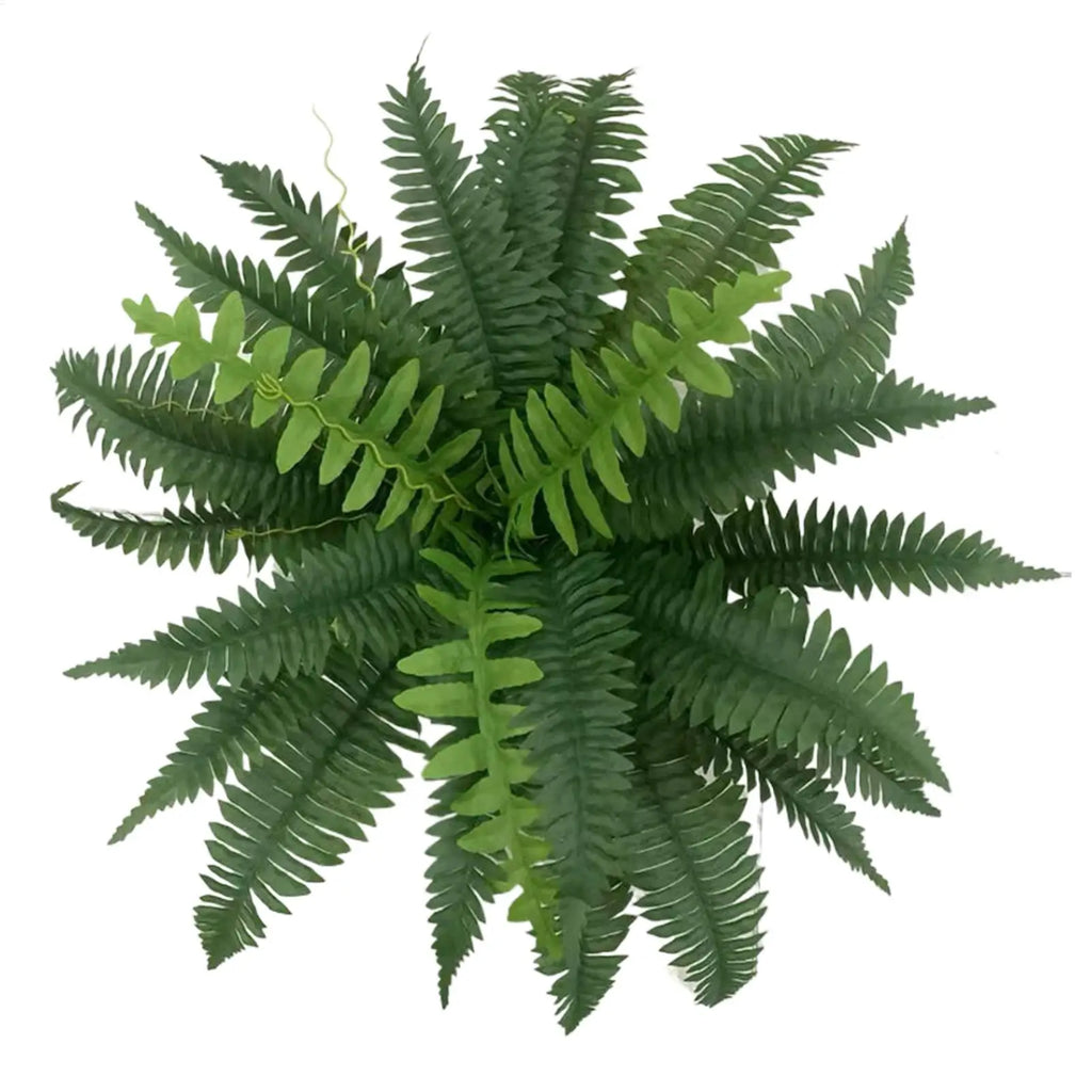 Artificial Fern UV Resistant Fake Plant – Indoor & Outdoor Artificial Plant Decor PLUSH
