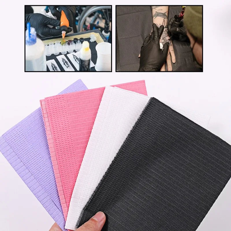 Disposable Nail Table Mats Waterproof Work Surface Covers 30/60pcs Nail Table Mats PLUSH