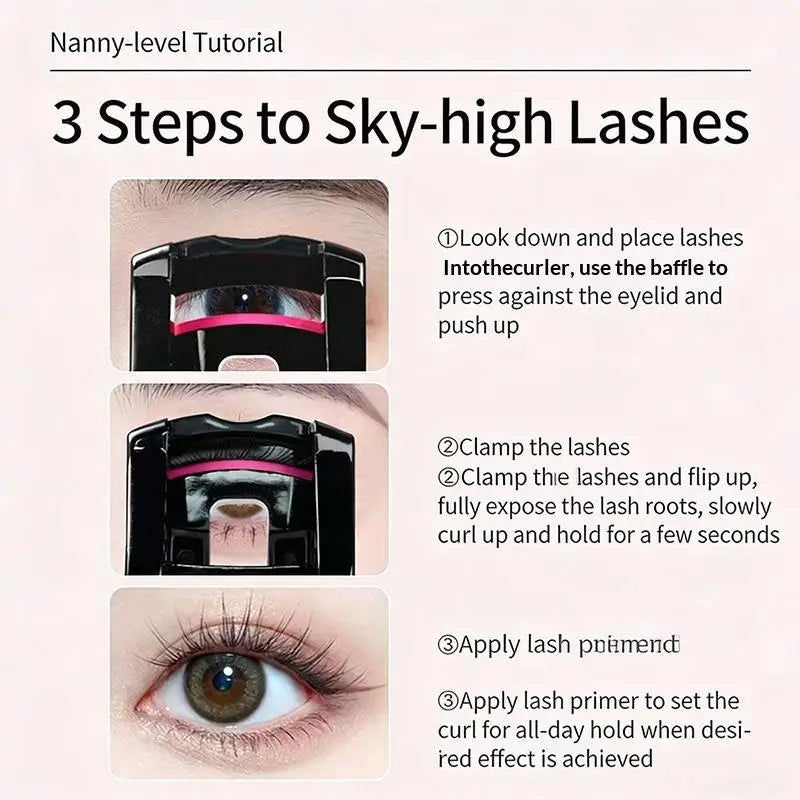 Natural Effect Eyelash Curler – Long-Lasting Curl Lash Tool Eyelash Curler PLUSH