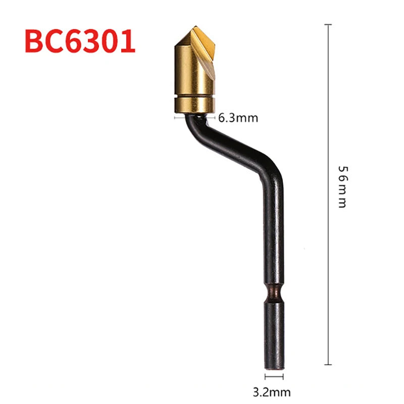 M2 HSS Countersunk Chamfer Cutter – Deburring Edge Trimming Chamfer Cutter Tool PLUSH BC6301