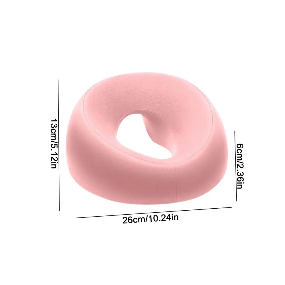Memory Foam Face Down Pillow – Ergonomic Massage Headrest Massage Face Pillow PLUSH Pink