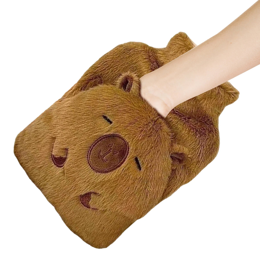 Capybara Hot Water Bottle 1000ml – Plush Hand Warmer Hot Water Bottle PLUSH