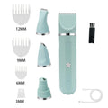 4-in-1 USB Rechargeable Electric Pet Hair Clipper & Trimmer Pet Hair Clipper PLUSH Green