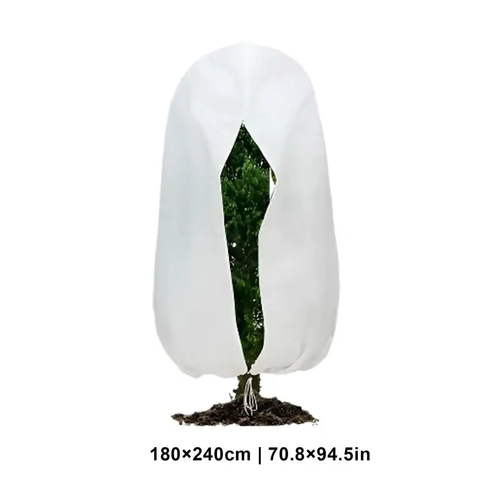 Winter Plant Frost Protection Bag – Zip & Drawstring Cover Plant Frost Cover PLUSH L 180240cm